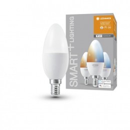 3 Becuri LED inteligent Ledvance SMART+ WiFi Candle Tunable White B, E14, 4.9W (40W), 470 lm, lumina alba (2700-6500K)