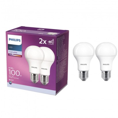 2 Becuri LED Philips A60,...