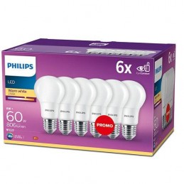 6 Becuri LED Philips A60,...