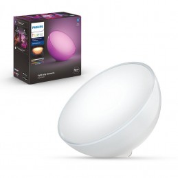 Lampa LED RGB Philips Hue Go, 6W (43W), 520 lm, lumina alba si color (2000-6500K), IP20, 15cm, Alb