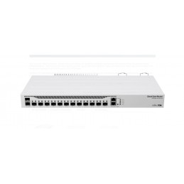 MikroTik Router de retea, CCR2004-1G-12S+2XS Procesor: 1700 MHz, RAM: 4 GB, 128Mb NAND,  RouterOS v7, interfata: 1 x 10/100/1000