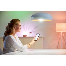 Spot LED RGB WiZ Imageo, Wi-Fi, Bluetooth, 4.9W, 345 lm, lumina alba si color (2200-6500K), IP20, Metal, Alb