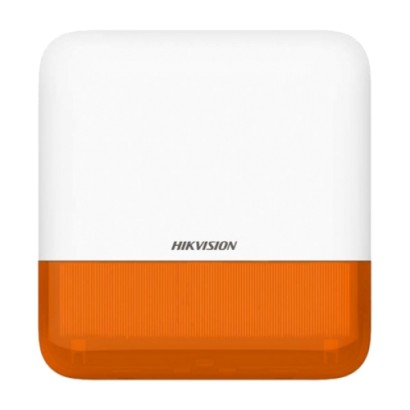 Sirene de exterior wireless AXPRO Hikvision DS-PS1-E-WE(Orange Indicator), frecventa de operare: 868 MHz, comunicare bidirection