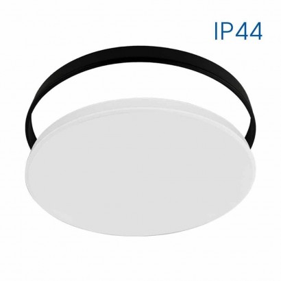 Plafoniera LED pentru baie cu inel interschimbabil Vivalux SIRI, 24W, 1900 lm, lumina neutra (4000K), 120°, IP44, Ø320x55mm, 150