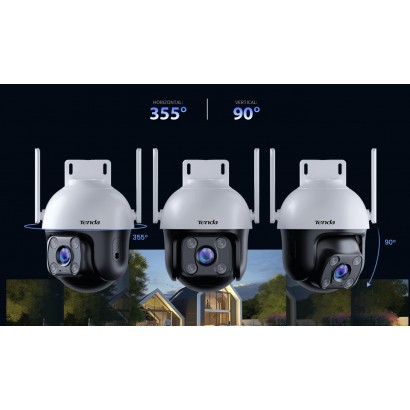 Tenda CH3-WCA 1080P Outdoor Wi-Fi Pan/Tilt Camera, Pan/Tilt: Orizontal:360°, Vertical: 90°, Slot microSD (max256Gb), Obiectiv: 4