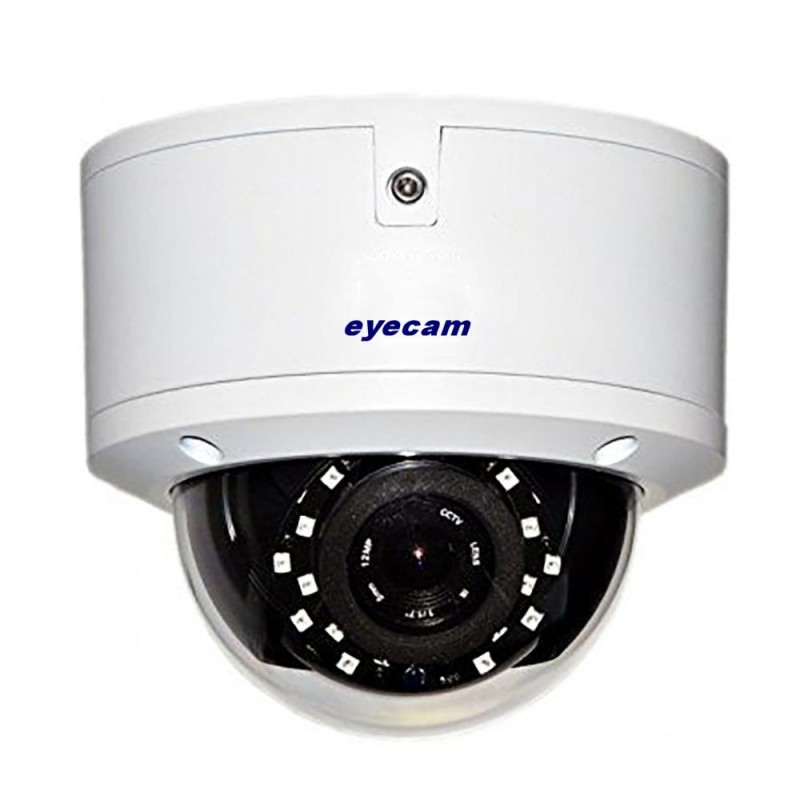 EyecamCamera IP Dome 4K Sony Starvis 20M Audio Slot Card Eyecam EC-1368-2