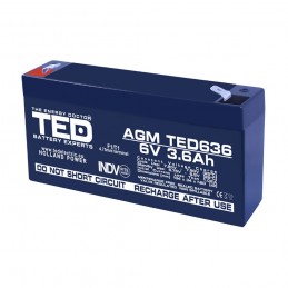 Acumulator AGM TED636F1 6V 3.6Ah