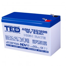 Acumulator AGM TED1296HR 12V 9.6Ah HIGH RATE