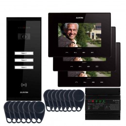 Videointerfoane Videointerfon Electra Smart+ 7” pentru 3 familii montaj aparent ELECTRA