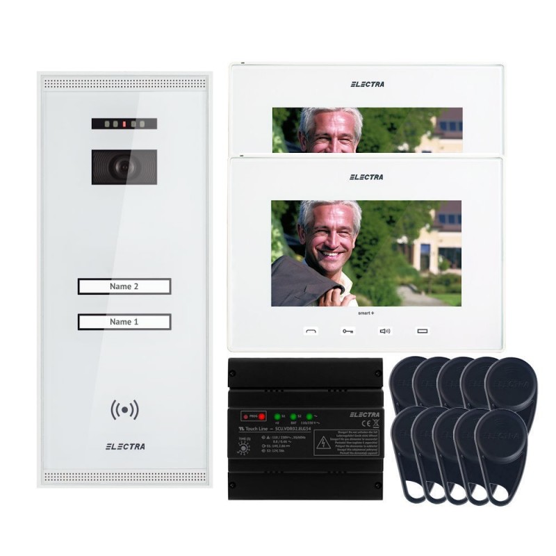 copy of Videointerfon Electra Smart+  7” pentru 2 familii montaj aparent