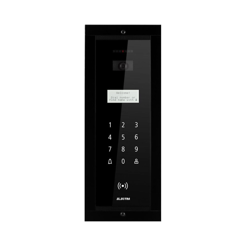 PANOU EXTERIOR VIDEO smart Electra – negru, incastrat PANOU EXTERIOR VIDEO smart Electra – negru, incastrat