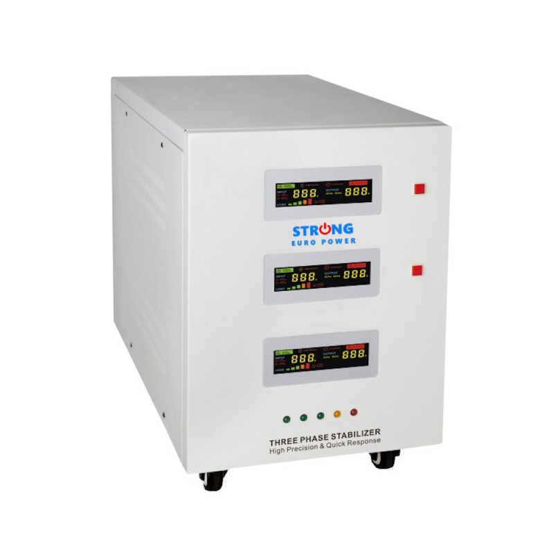 Strong Euro PowerStabilizator tensiune cu servomotor Strong 45KVA 242V-520V trifazic Strong Euro PowerStabilizator tensiune cu servomotor Strong 45KVA 242V-520V trifazic