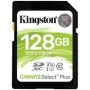 Kingston 128GB SDXC Canvas Select Plus 100R C10 UHS-I U3 V30 SDS2/1...