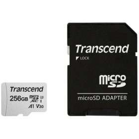 Transcend 256GB UHS-I U3, A1 microSD with Adapter TS256GUSD300S-A A...
