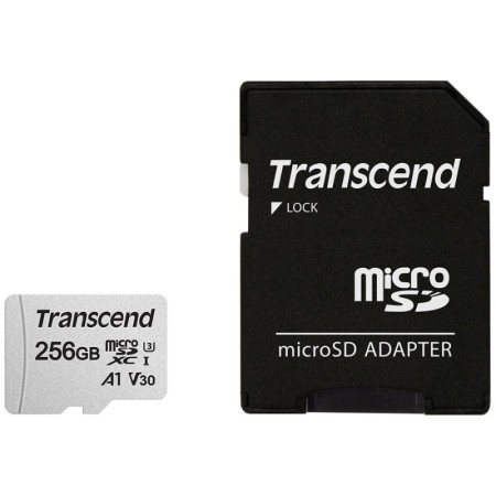 Transcend 256GB UHS-I U3, A1 microSD with Adapter TS256GUSD300S-A A...
