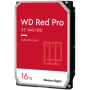 HDD NAS WD Red Pro 16TB CMR, 3.5'', 512MB, 7200 RPM, SATA, TBW: 550...