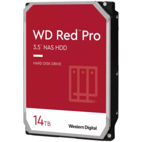 HDD NAS WD Red Pro 14TB CMR, 3.5'', 512MB, 7200 RPM, SATA, TBW: 550...