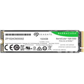 SSD SEAGATE BarraCuda 520 1.024TB M.2 2280-S2 PCIe Gen4 x4 NVMe 1.4...