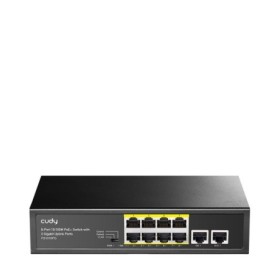 CUDY 8-Port 10/100M PSE RJ-45 +2 RJ45 10/100/1000M Uplink Port Unma...