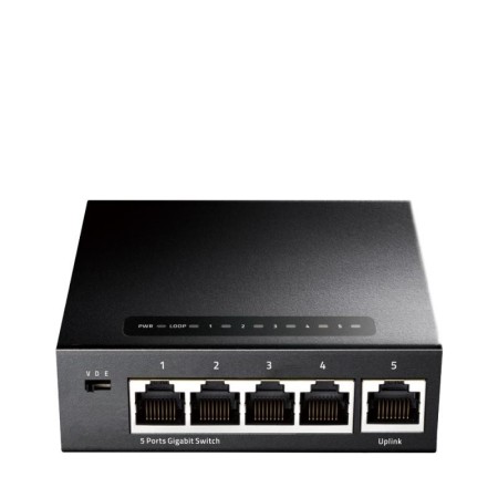CUDY 5-Port Gigabit Ethernet Switch, 5 10/100/1000M RJ45 Ports, IGM...
