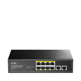 CUDY 8 RJ-45 10/100/1000M PSE ports +2 RJ45 10/100/1000 Uplink Port...