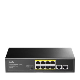 CUDY 8-Port 10/100M PSE RJ-45 +2 RJ45 10/100M Uplink Port Unmanaged...