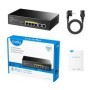 CUDY 6-Port 10/100M PoE Switch with 4 POE Ports Unmanaged Desktop S...