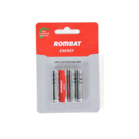 Bateriile alcaline Rombat se comercializează la cutie colectiva de ...