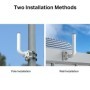 Pole/Wall Mount Kit for Outdoor Access Point Dimensions: 330.5×172....