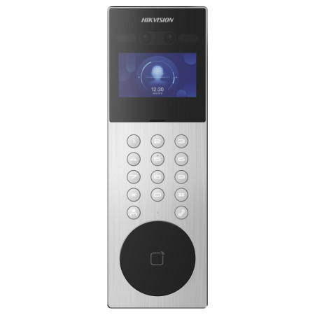 Post exterior videointerfon IP Hikvision DS-KD9203-ME6, recunoaster...