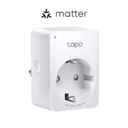 TP-LINK TAPO P100M Mini priză Wi-Fi smart, compatibilă cu Matter, W...