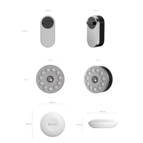 Yala Smart Lock Ezviz CS-DL01S/DL01CP/A3-BK Conexiune:Bluetooth ( s...