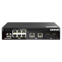 Switch QNAP M2106R CPU Marvell 98DX2528, 6 porturi 2.5Gbps, 2 portu...