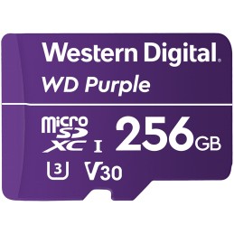 MicroSDXC Card WD Purple SC QD101 Ultra Endurance 256GB, SDA 6.0, Speed Class 10, TBW 128