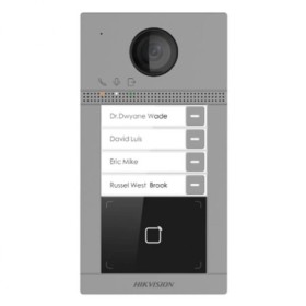 Post de exterior videointerfon IP Hikvision DS-KV8413-WME1(C) WIFI ...