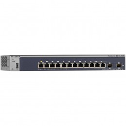 Netgear 12x 10/100/1000 with 2 fiber SFP (IPv4/IPv6 L2+ with IPv4 L3 static routing, M4100-D12G)