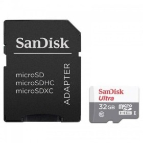 Card de Memorie MicroSDHC SanDisk, 32GB, Adaptor SD, Class 10 SDSQU...