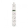 Prelungitor cu protectie Serioux, 4 prize schuko, input 100-240V, 5...