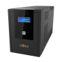 UPS nJoy Cadu 2000, 2000VA/1200W, Afisaj LCD cu ecran tactil, 4 x p...