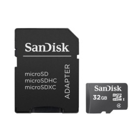Card de Memorie MicroSDHC SanDisk 32GB, Adaptor SD, Class 4 SDSDQM-...