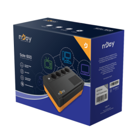 UPS nJoy Soter 600, 600VA/ 360W, 4 Prize Schuko cu protectie PWUP-L...