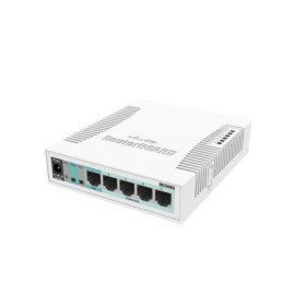 SWITCH MIKROTIK RB260GS, 5xLAN Gigabit, SFP cage, SMART, plastic ca...