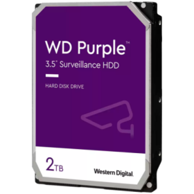 HDD Video Surveillance WD Purple 2TB CMR, 3.5'', 64MB, 5400 RPM, SA...