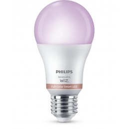 3 Becuri LED RGB inteligente Philips Bulb A60, Wi-Fi, E27, 8.8W (60W), 806 lm, lumina alba si color (2200-6500K)