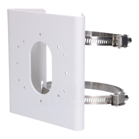 Suport de montaj pe stalp Hikvision DS-1275ZJ-S-SUS, dimensiuni: 14...
