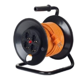 Derulator cu tambur Bachmann, 4prize, 25m, fisa Schuko dreapta, pro...
