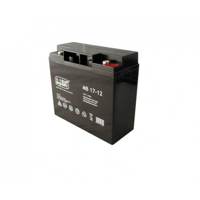 Acumulator VRLA AGM fara intretinere Megabat MB17-12 Capacitate:17Ah Voltaj: 12V Terminal: M5 dimensiuni: 181 × 76 × 167mm greut