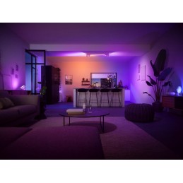 Plafoniera LED RGB Philips Hue Centris, Bluetooth, cu 4xGU10, 4x5.7W + LED 40W, 4200 lm, lumina alba si color (2000-6500K), IP20