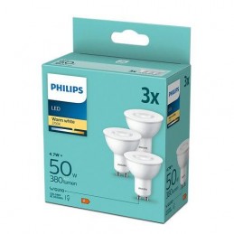 3 Becuri LED Philips Spot,...