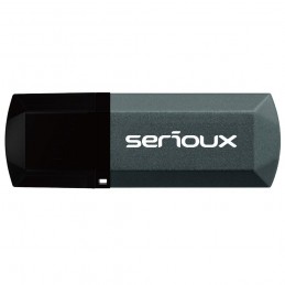 USB Flash Drive Serioux 8 GB DataVault V153, USB 2.0, black, dimensiuni 54,4 x 19,3 x 7,3 mm, greutate 12g, rata de transfer la 